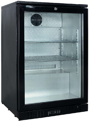 Back Bar Cooler Manufacturer in China: 108-138-168-Liter One Door Back Bar Cooler Beer Cooler Wine Cooler Display Cabinet-Convex Handle